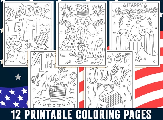 Fourth of july coloring pages th of july coloring book for kids boys girls teens adults independence day printable activity sheets