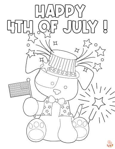 Fourth july coloring pages free printable sheets for kids