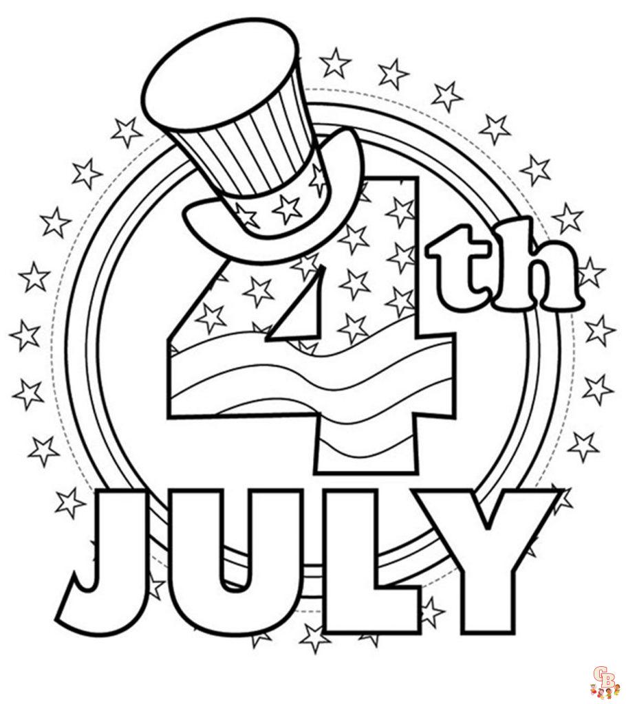 Fourth july coloring pages free printable sheets for kids