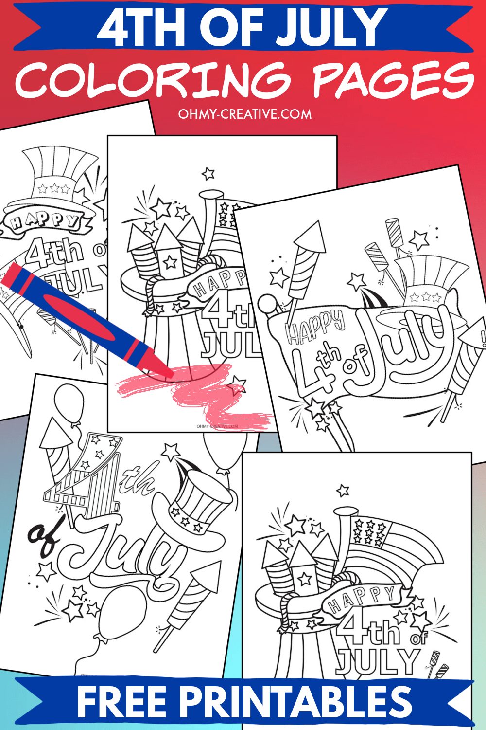 Free printable fourth of july coloring pages