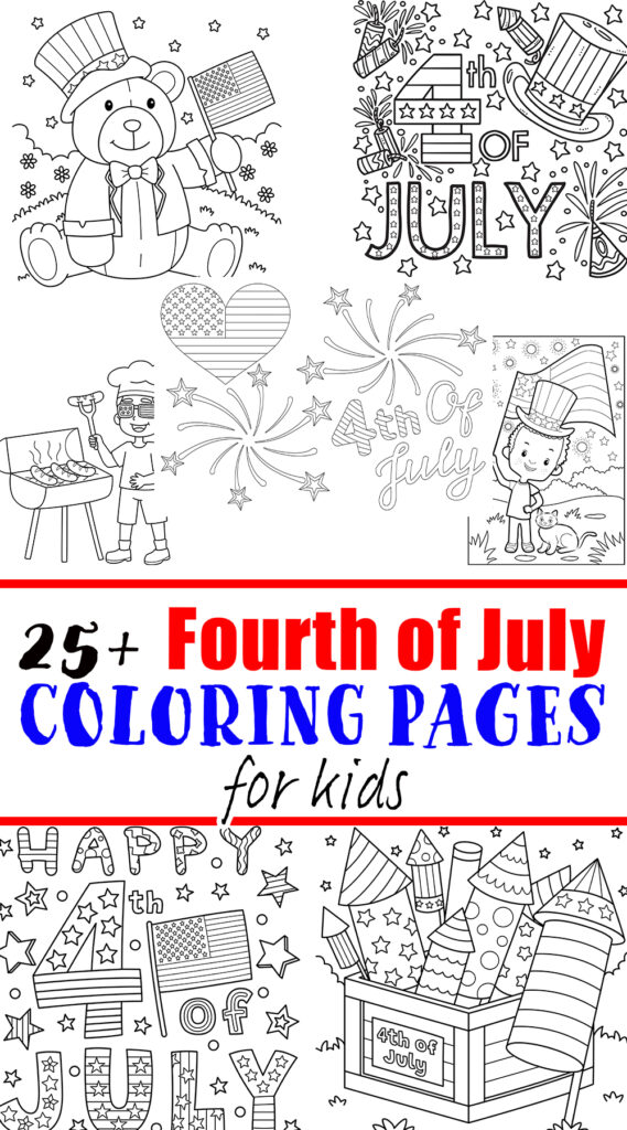 Free fourth of july coloring pages for kids