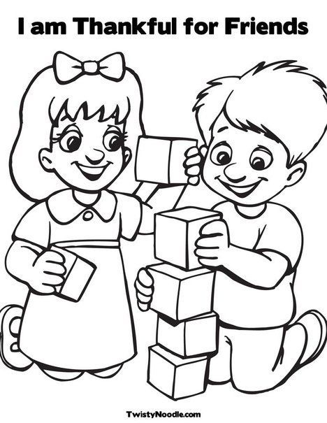 I am thankful for friends coloring page preschool coloring pages friendship theme thankful for friends