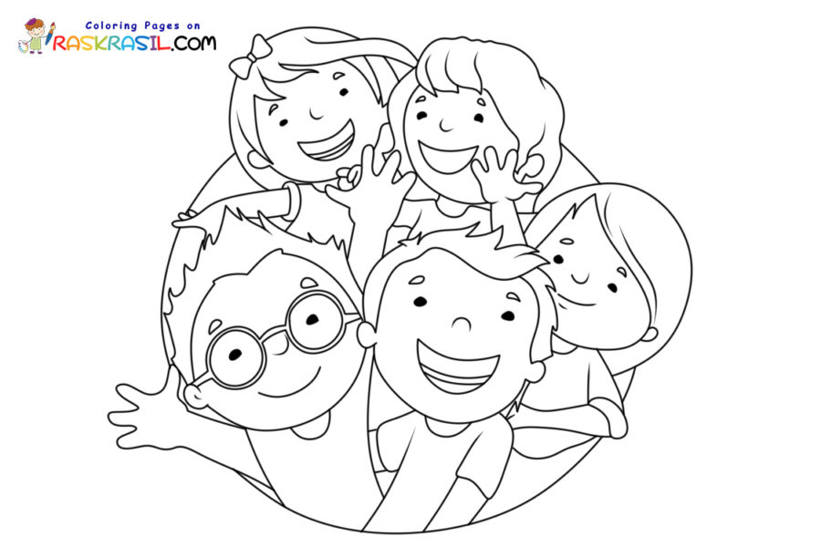 Friendship coloring pages