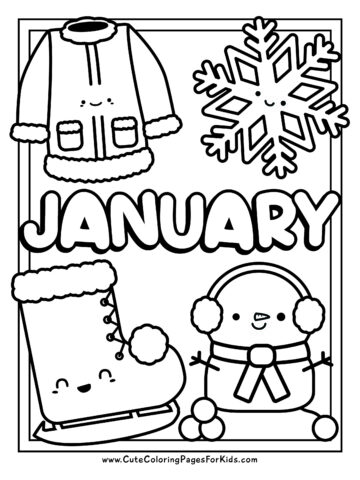 Cute coloring pages for kids