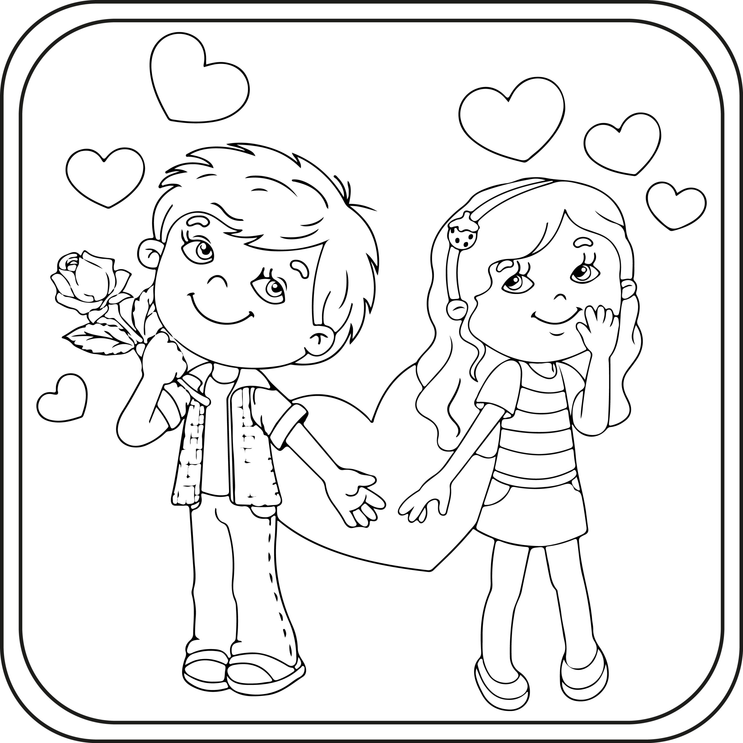 Girls and boys coloring pages preschool kindergarten first grade made by teachers