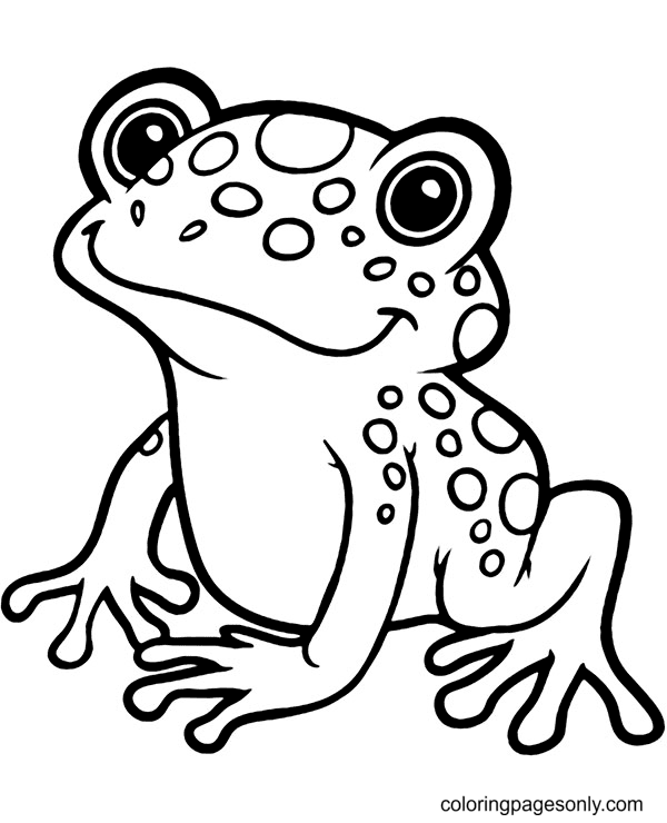 Frog coloring pages printable for free download