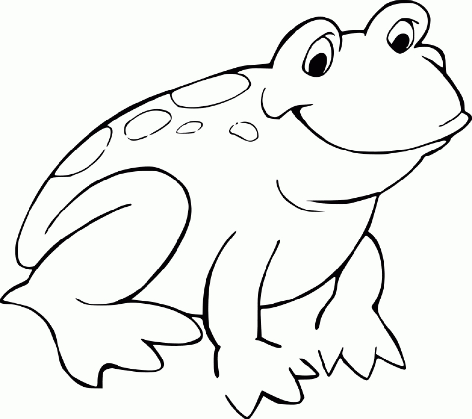 Free printable frog coloring pages