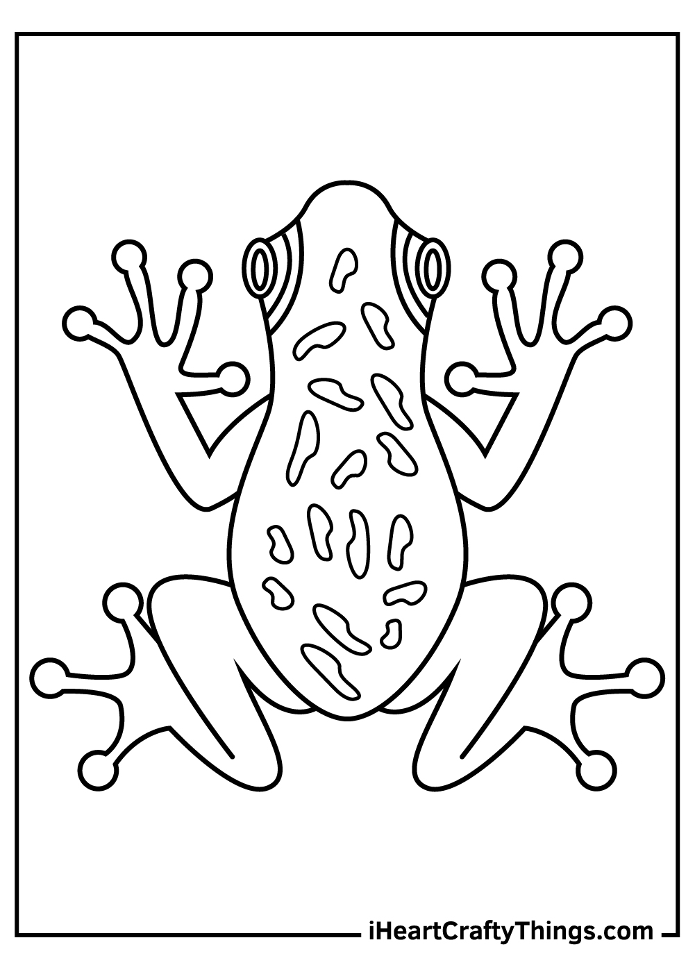 Frog coloring pages free printables