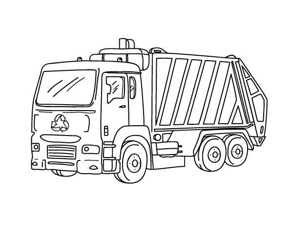 Free printable garbage truck coloring page download it at httpsmuseprintablesdownloadcoloring