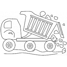 Top free printable dump truck coloring pages online