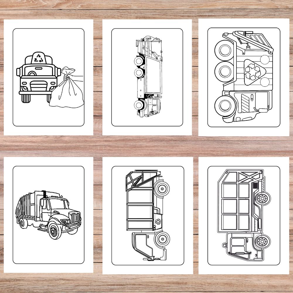 Eco heroes on wheels garbage truck coloring pages for earth day made by teachers