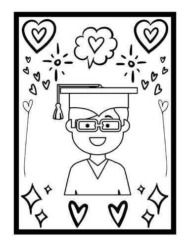 Last day of school colouring pages for kids graduation colouring sheets pdf teaching resources