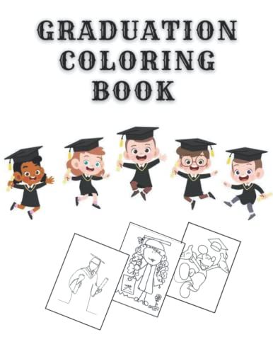 Graduation coloring book gift for high school girls and boys preschool and college students by el can nousair