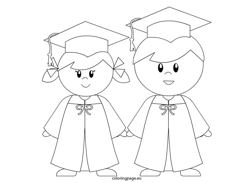 Kindergarten graduation coloring page for preschool preschool graduation kindergarten graduation preschool coloring pages