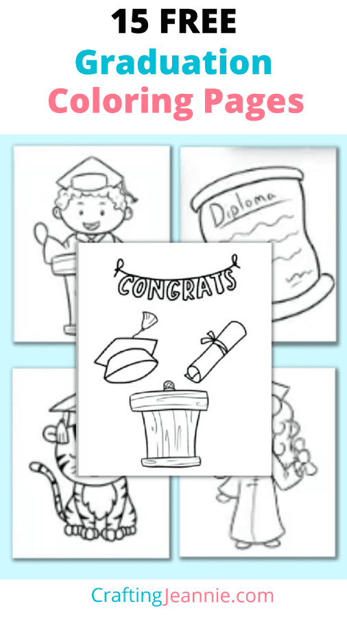 Graduation coloring pages