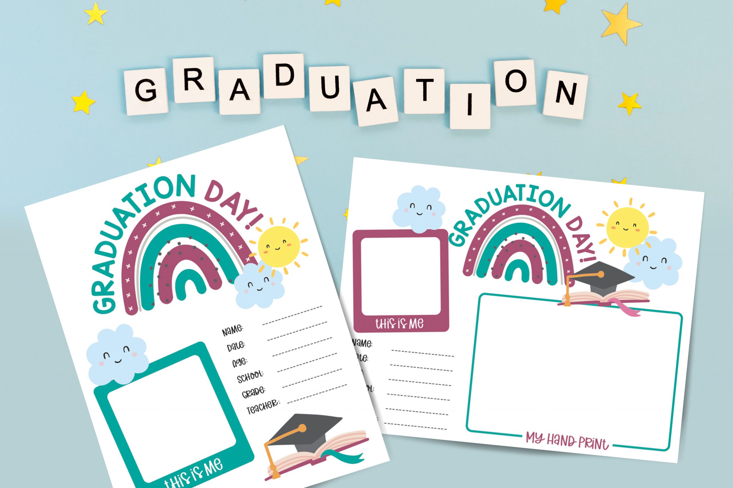 Free printable preschool graduation keepsake