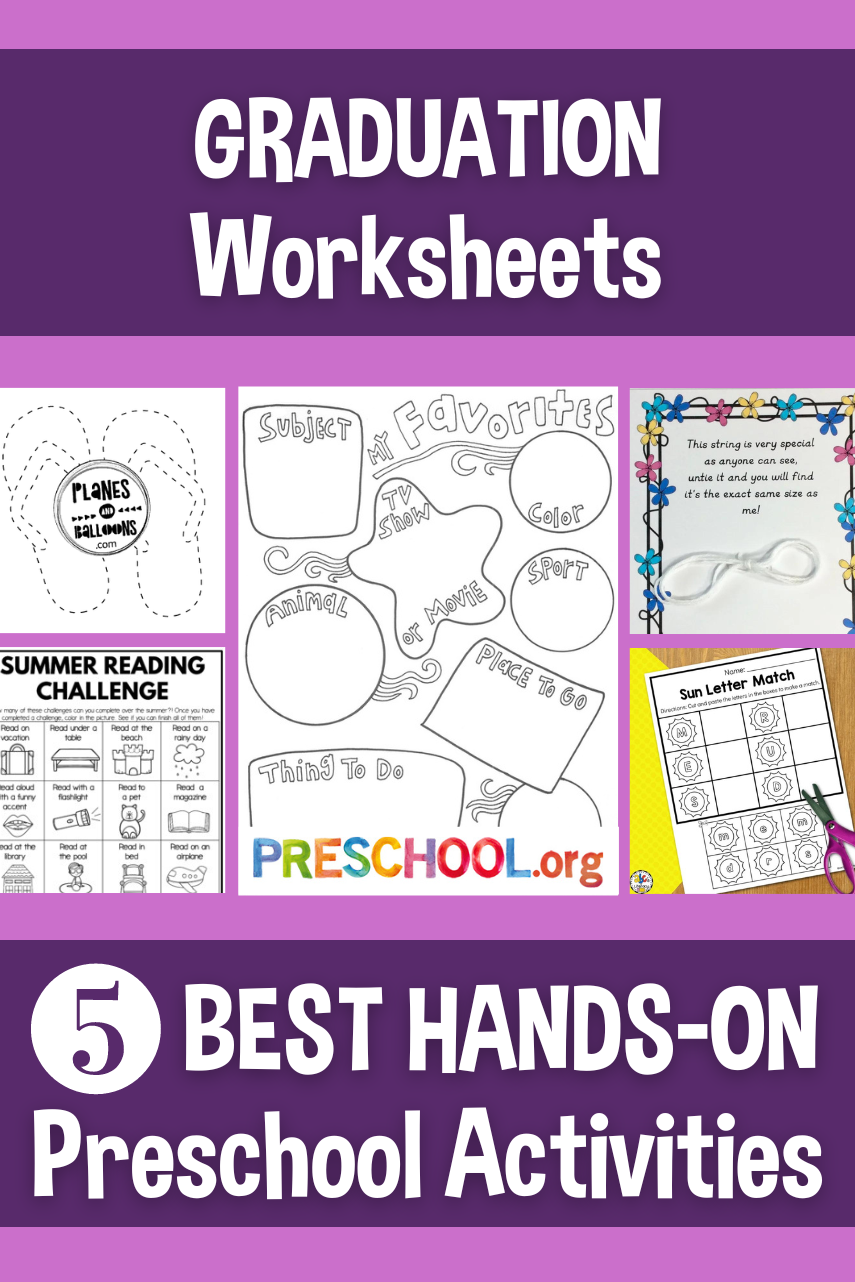 The best worksheets for graduation theme