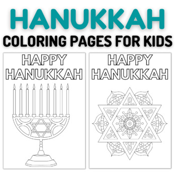 Hanukkah coloring pages for kids jewish holiday coloring sheets