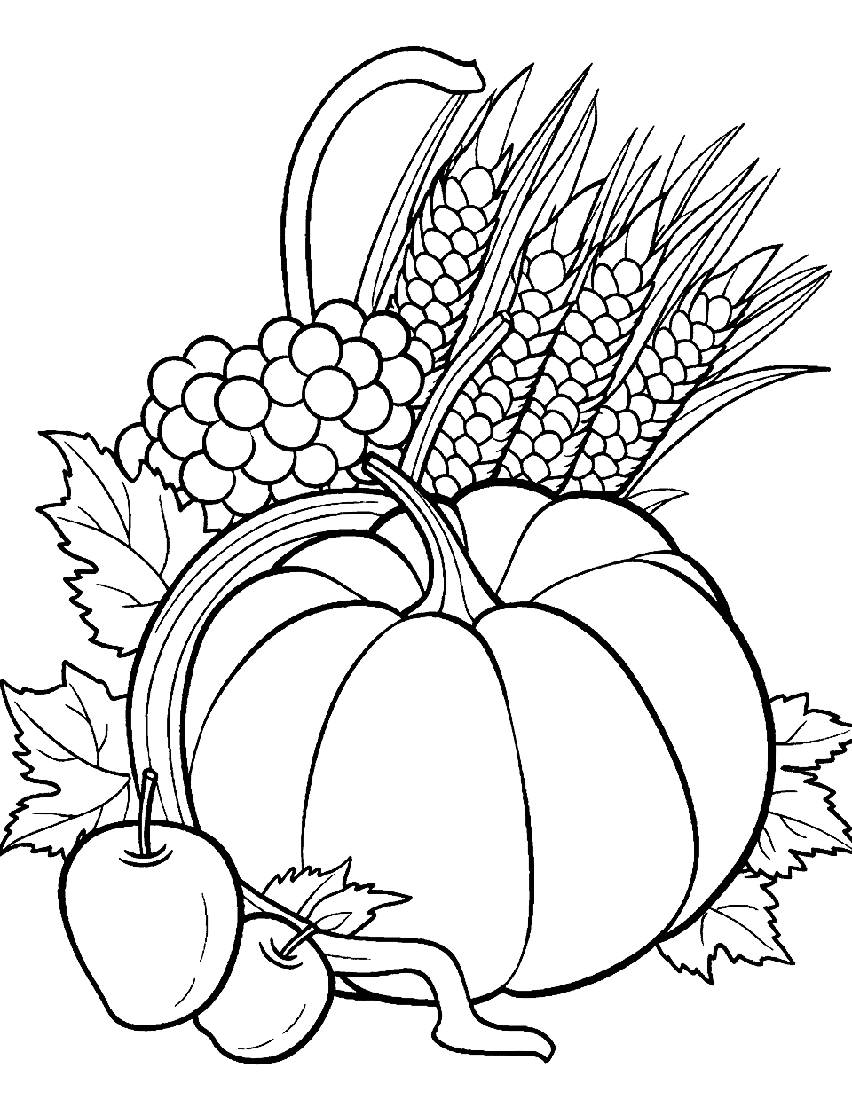 Thanksgiving coloring pages free printable sheets