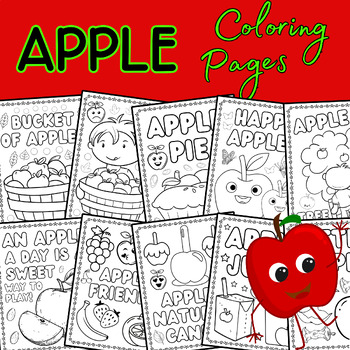 Apple harvest coloring pages fall autumn coloring sheets for november