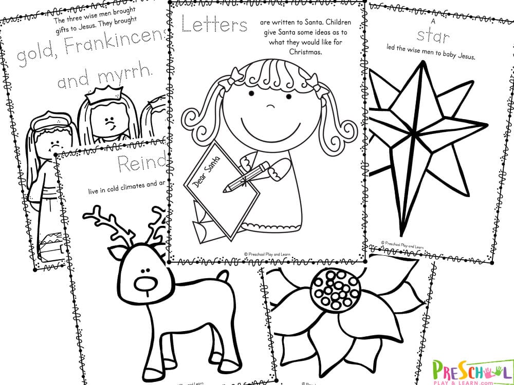 Ð free printable december holiday coloring pages for kids