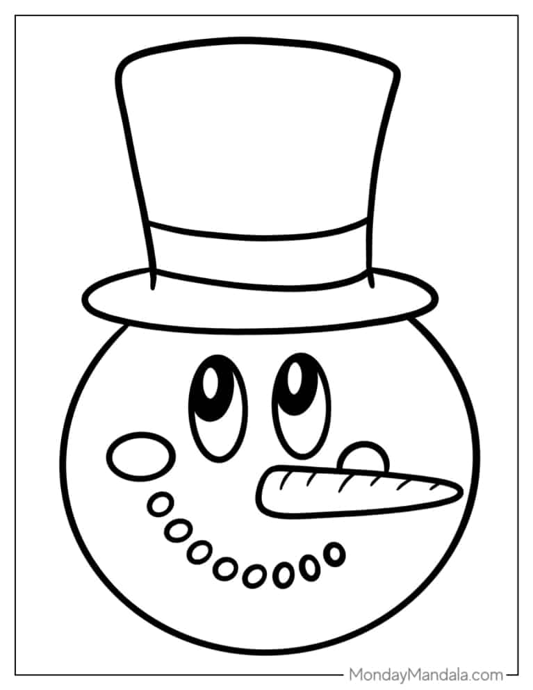 Christmas coloring pages free pdf printables