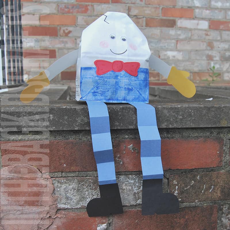 Humpty dumpty craft with free printable â in the bag kids crafts