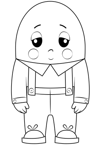 Humpty dumpty coloring page free printable coloring pages