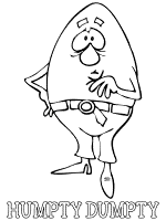 Humpty dumpty coloring pages