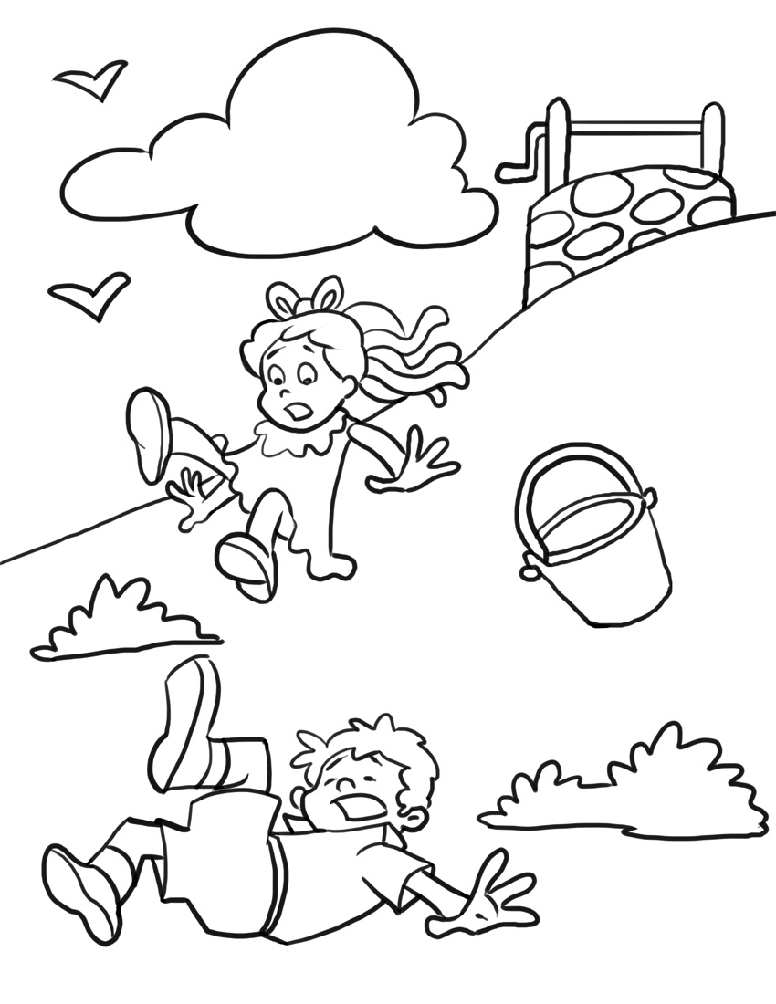 Free printable nursery rhymes coloring pages for kids