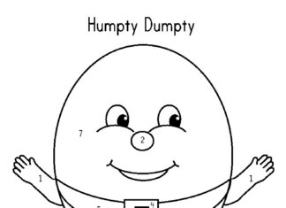 Humpty dumpty coloring pages to print and print online