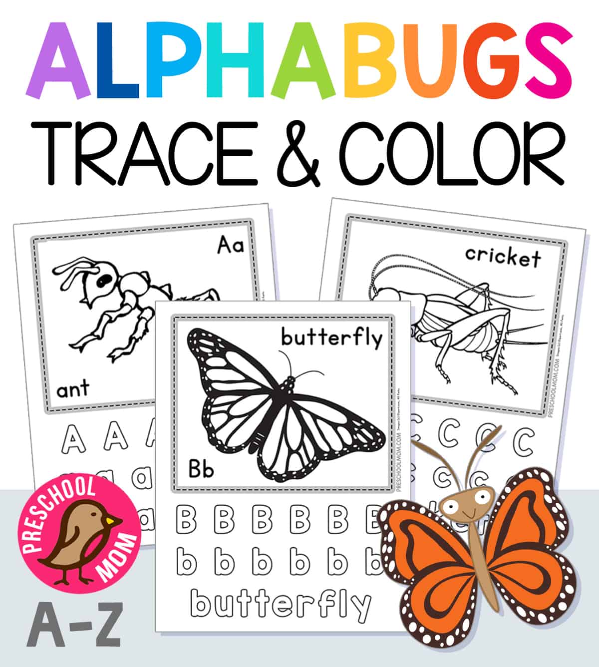 Alphabet bug worksheets