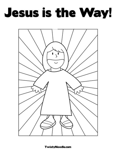 Jesus is the way coloring page jesus coloring pages jesus is my friend bible coloring pages