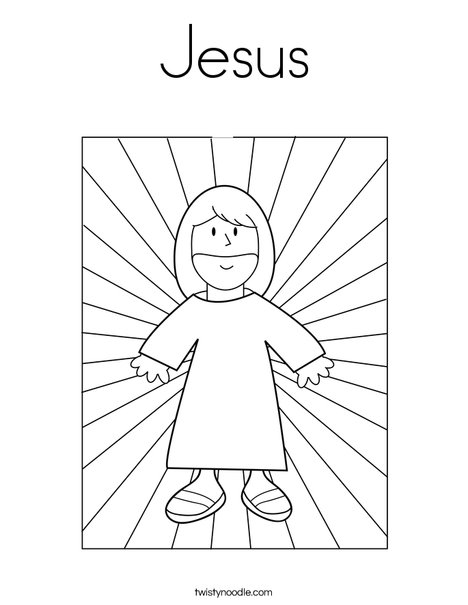 Jesus coloring page