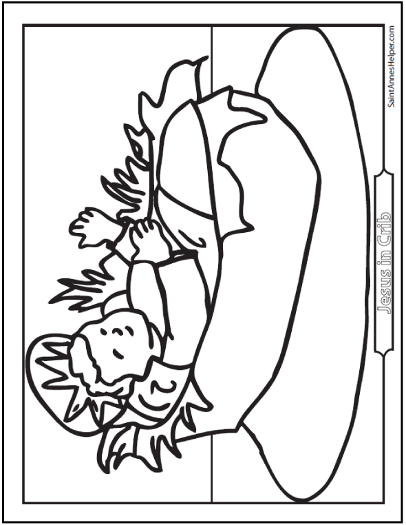 Baby jesus coloring sheet âïâï preschool jesus coloring page