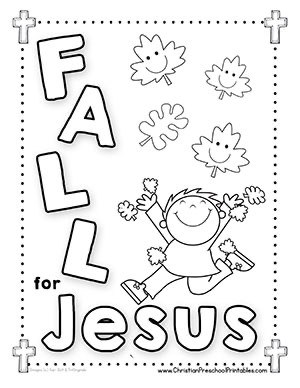 Fall leaf bible printables