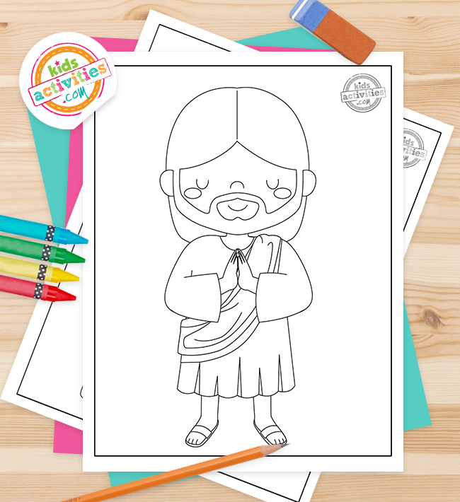 Free printable jesus coloring pages kids activities blog