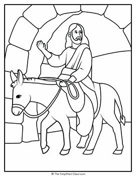 Christian easter and jesus coloring pages by the simplified classroom