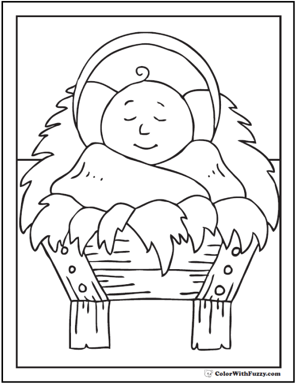 Kids christmas coloring pictures â nativities merry christmas