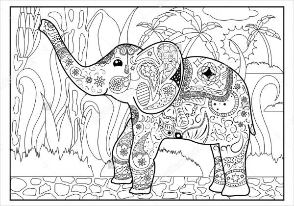 Jungle coloring pages