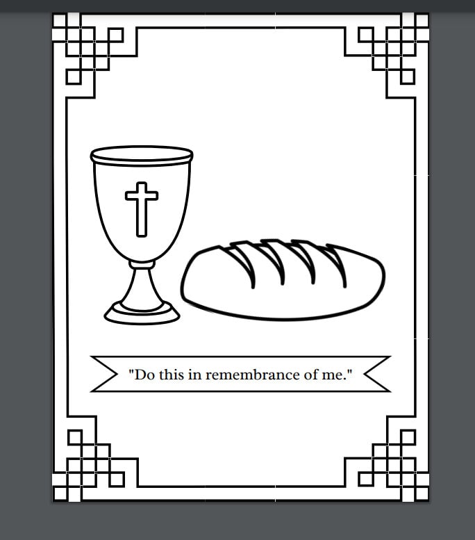 Munion elements childrens coloring page