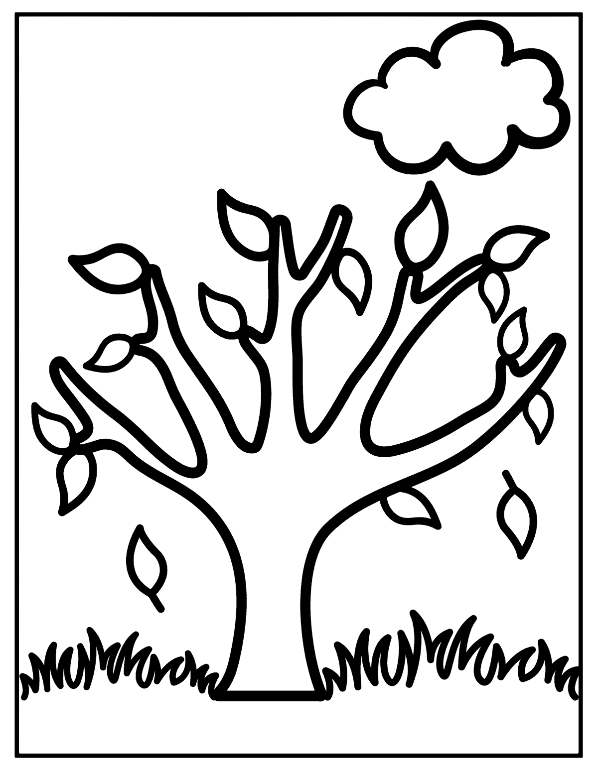 Free printable fall coloring pages