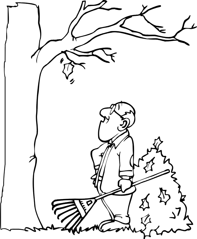 Autumn leaves coloring page last leaf needs to fall