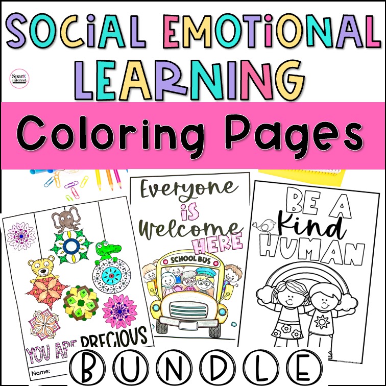 Sel coloring pages bundle