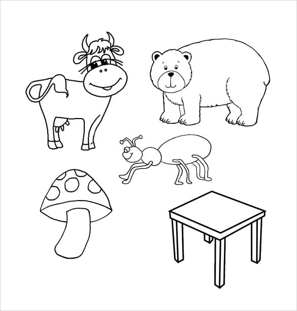 Preschool coloring pages