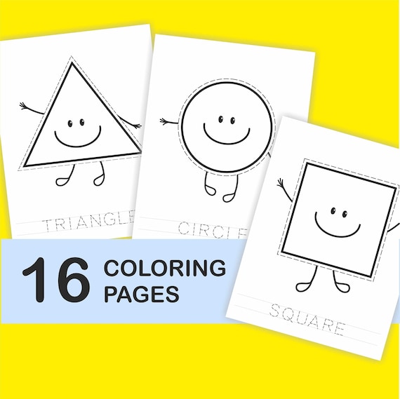 Shapes printable coloring pages worksheets for kids learning shapes homeschool printable preschool worksheet kindergarten