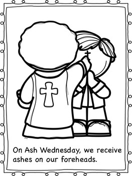 Ash wednesday coloring pages by miss ps prek pups tpt