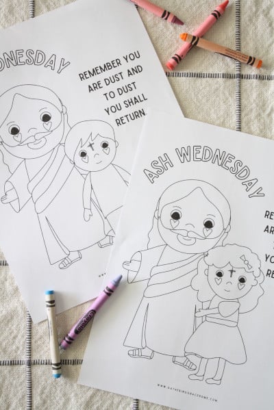 Lent coloring pages for free