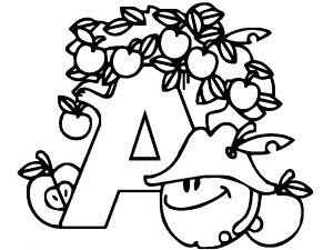 Alphabet coloring pages