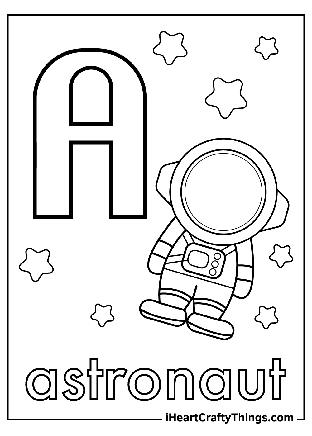 Letter a coloring pages free printables